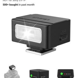 Black Camera Flash Light